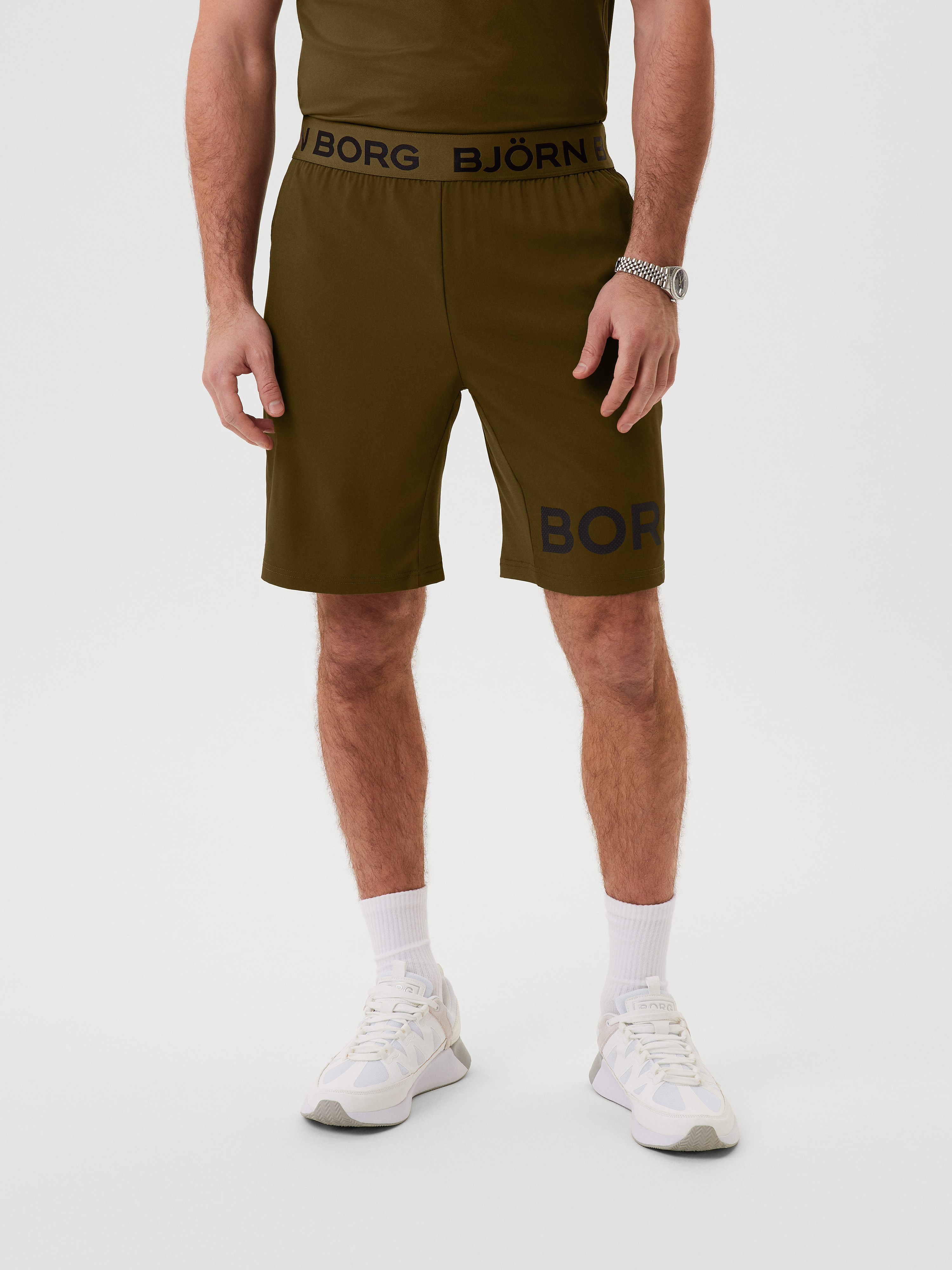 Borg Shorts - Dark Olive