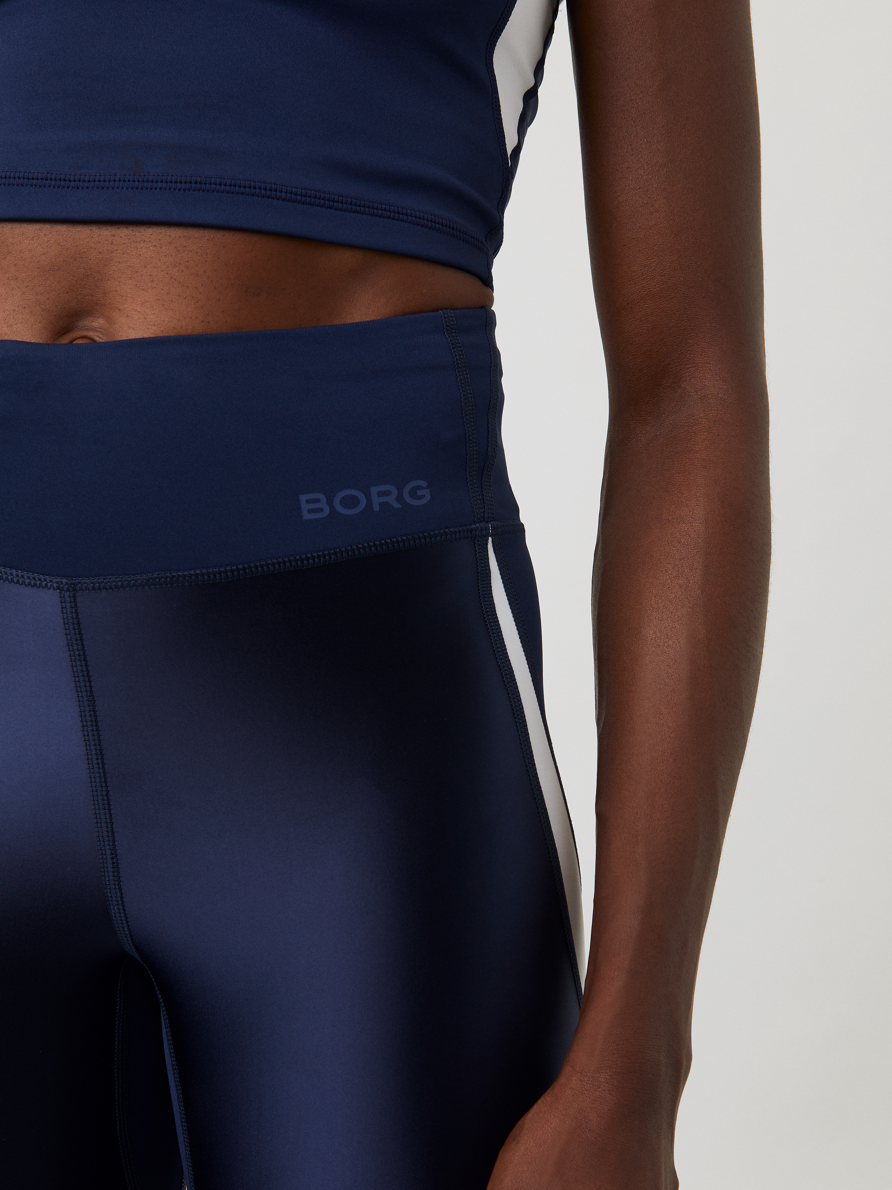 Borg High Waist Swipe Tights - Marin | Björn Borg