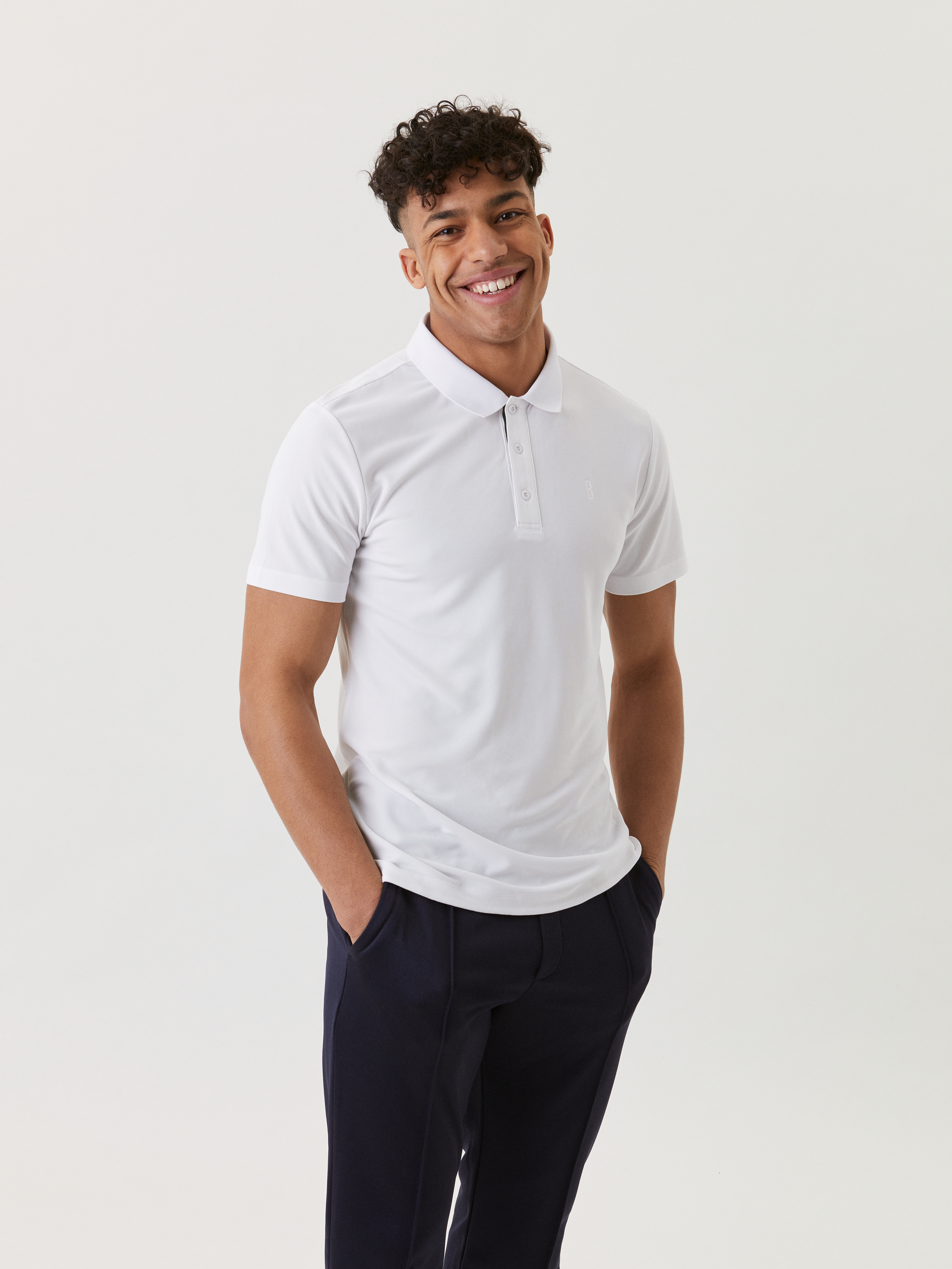 Slim Fit Pique Racquet Print Polo Shirt