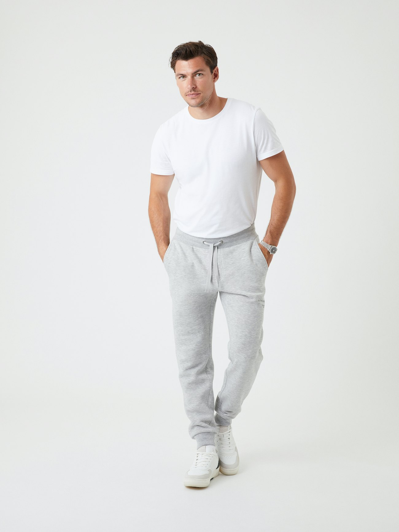Pantalon de jogging unisexe en mélange polyester coton