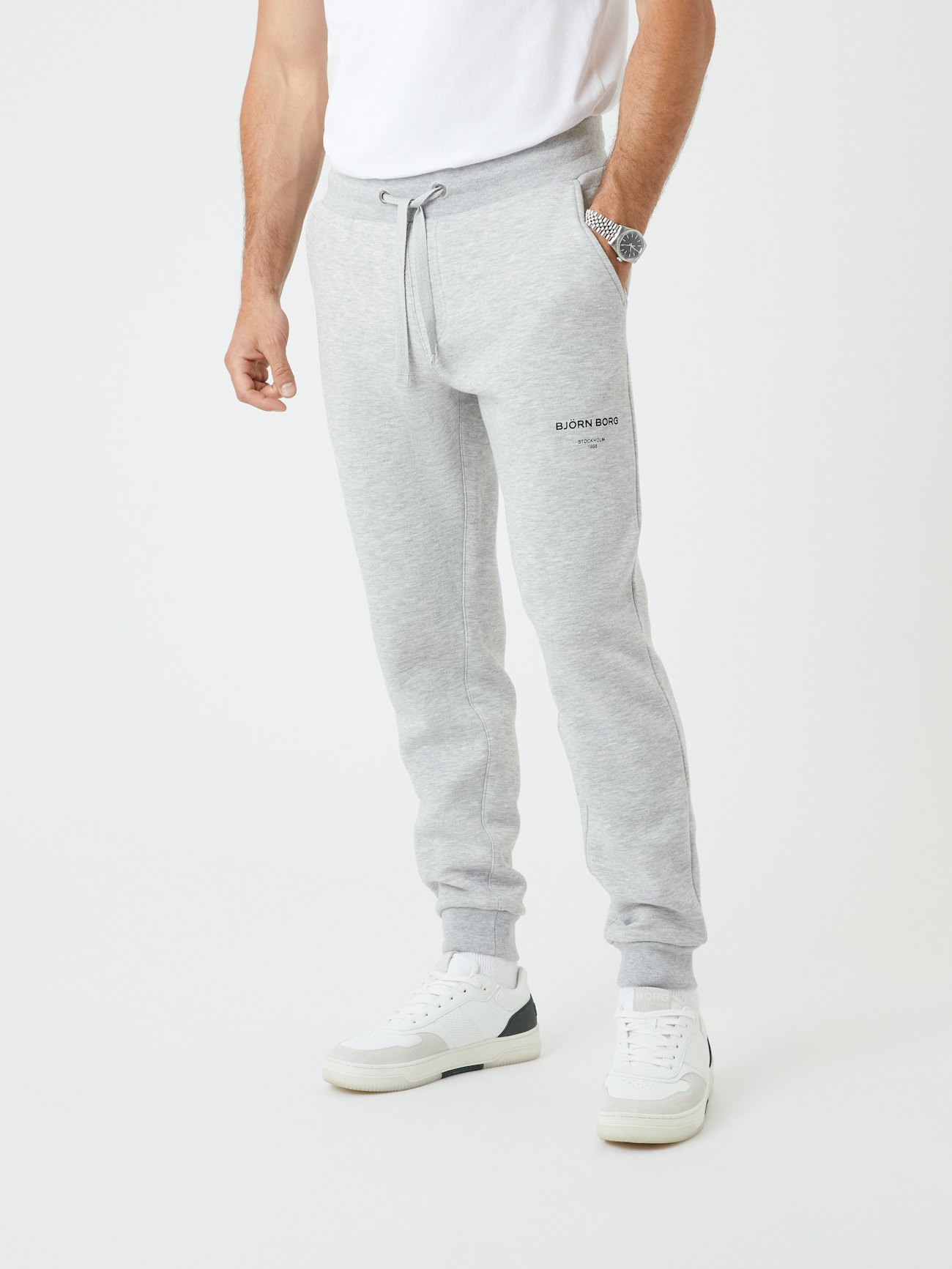I.FIV5 Stretch Ripstop joggers in Grey for Men