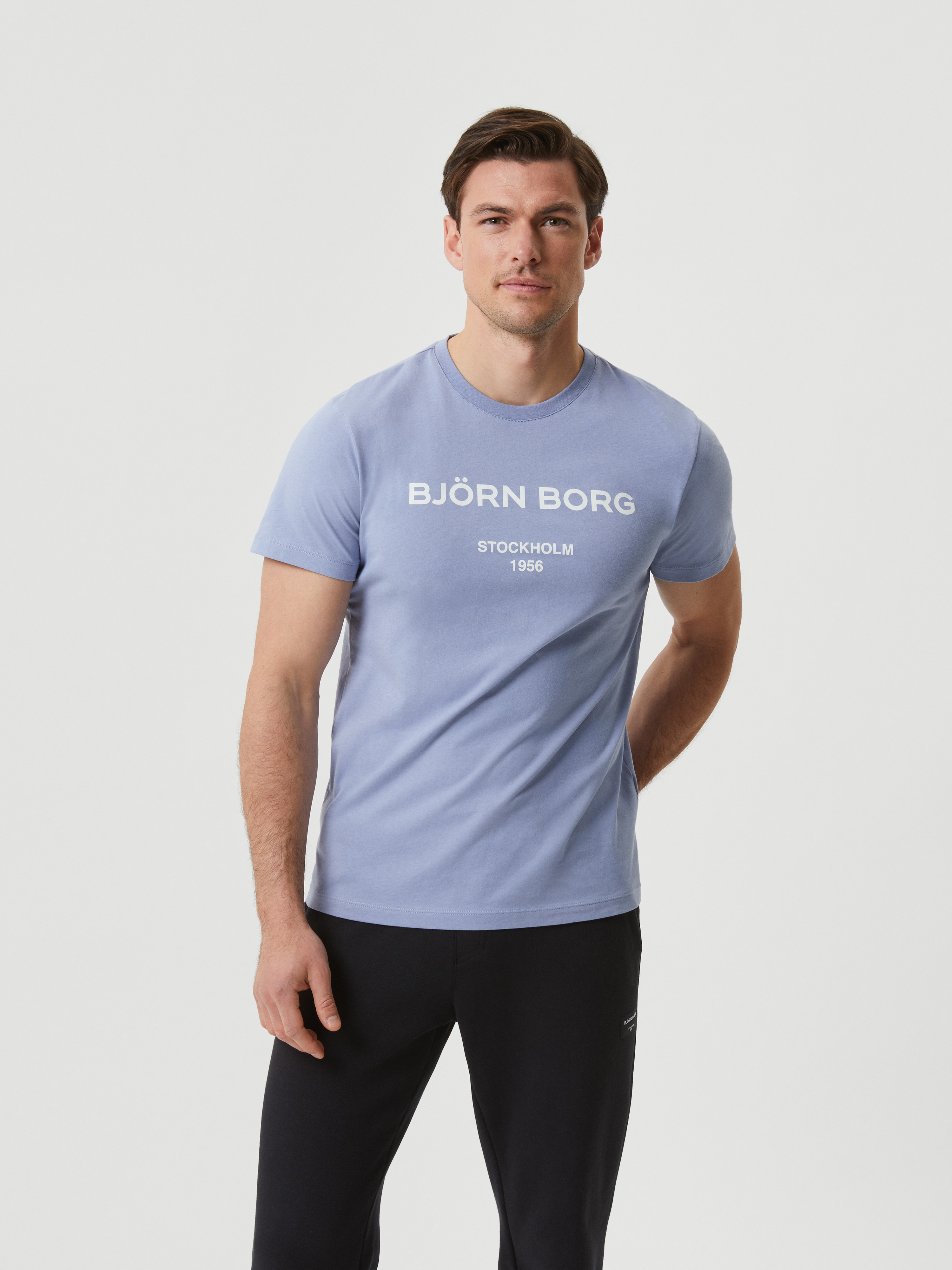 ramp Bouwen op ambitie Borg Logo T-Shirt - Stonewash | Men | Björn Borg