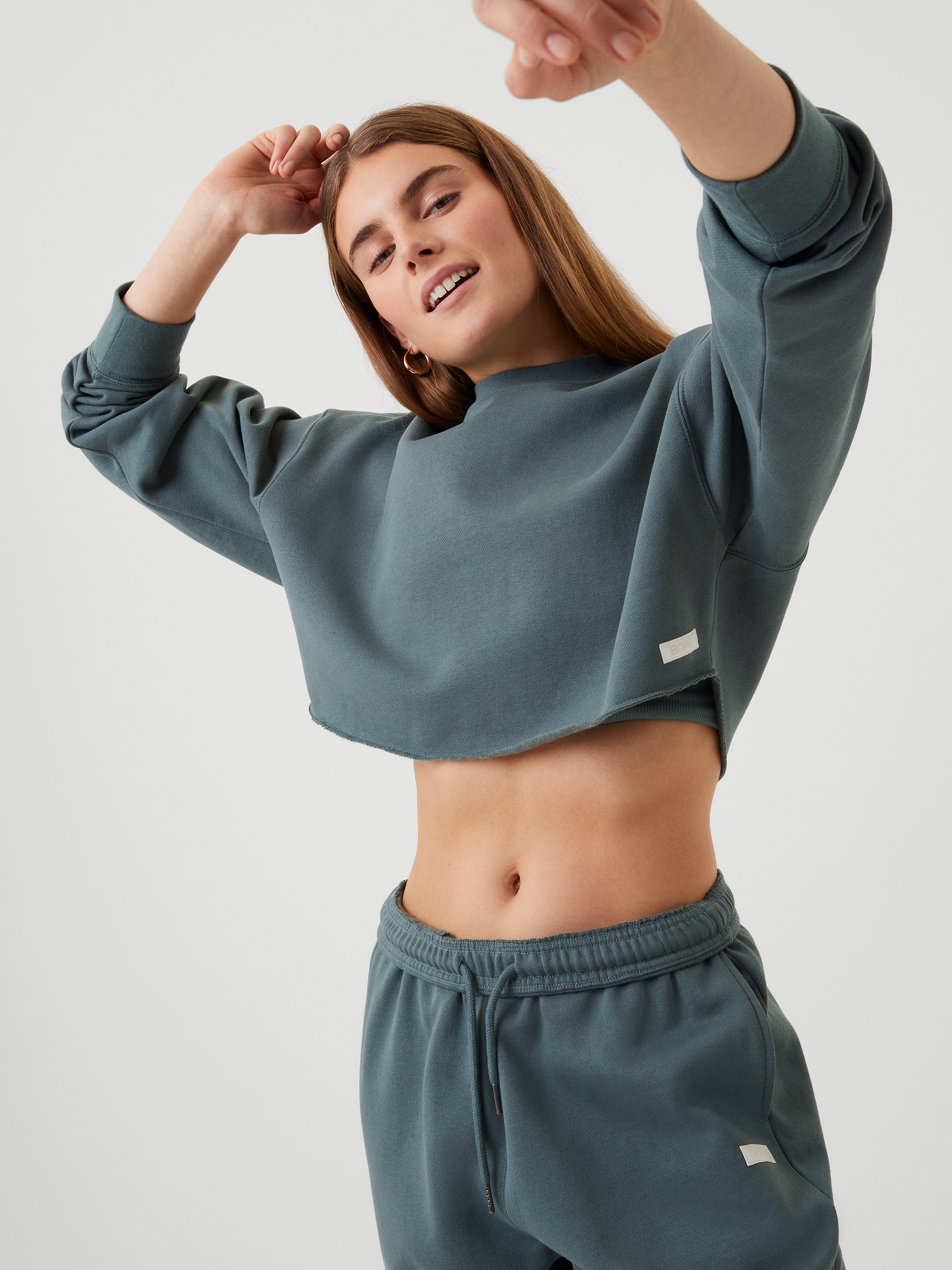 Borg 2025 cropped hoodie