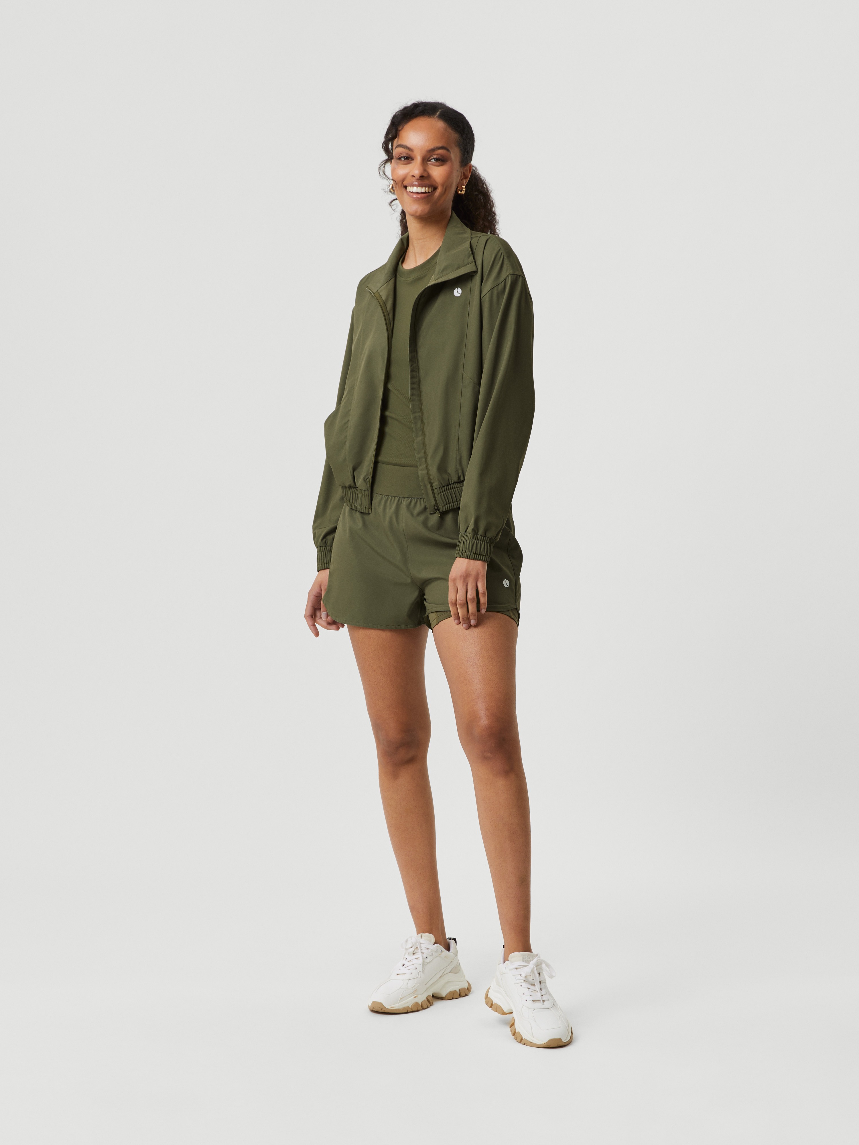 Olive green 2025 track jacket women's