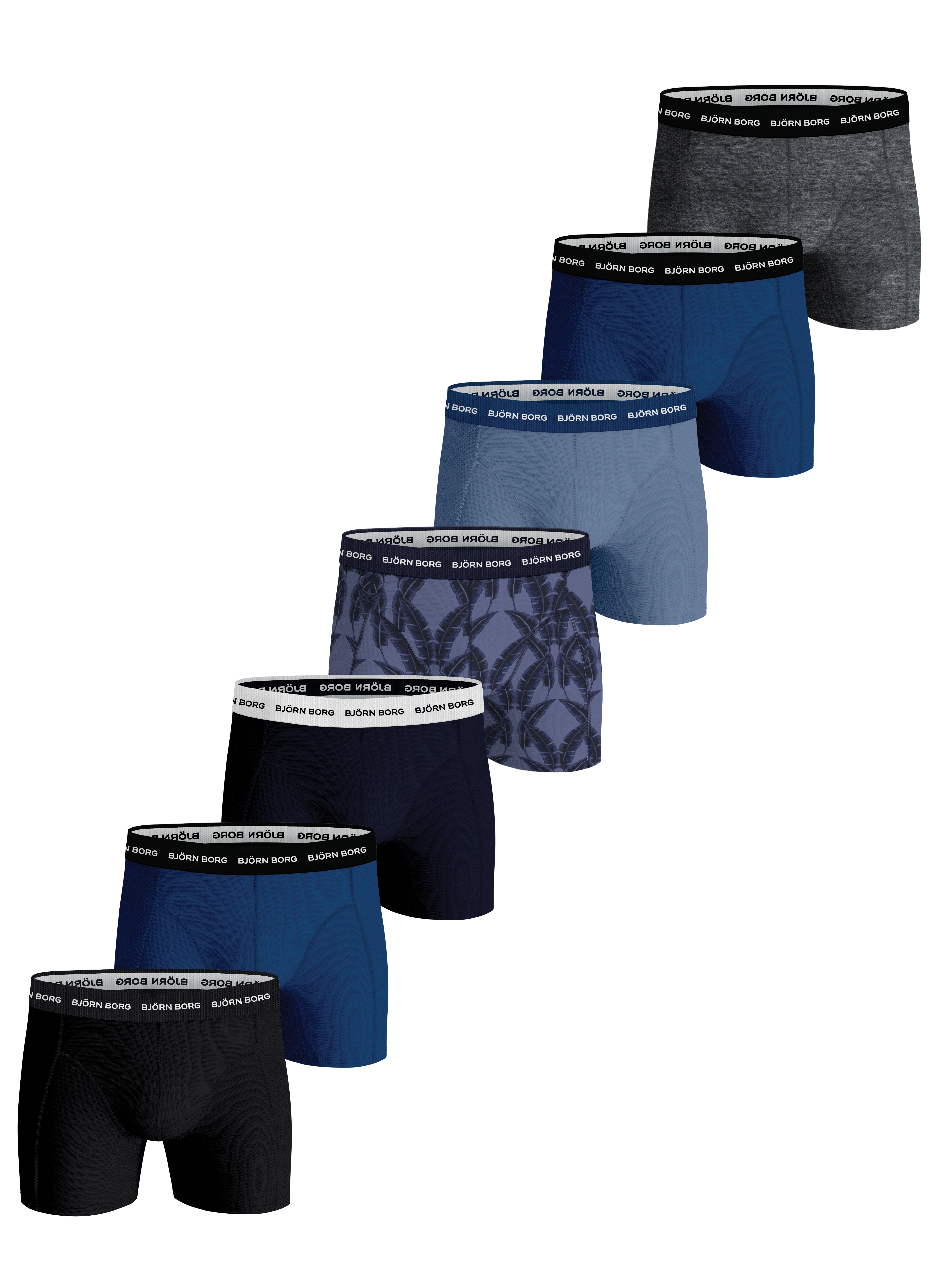 Björn Borg Men's Boxer Shorts 5er Pack Pants Cotton Stretch Logo  Waistband S-2XL | eBay