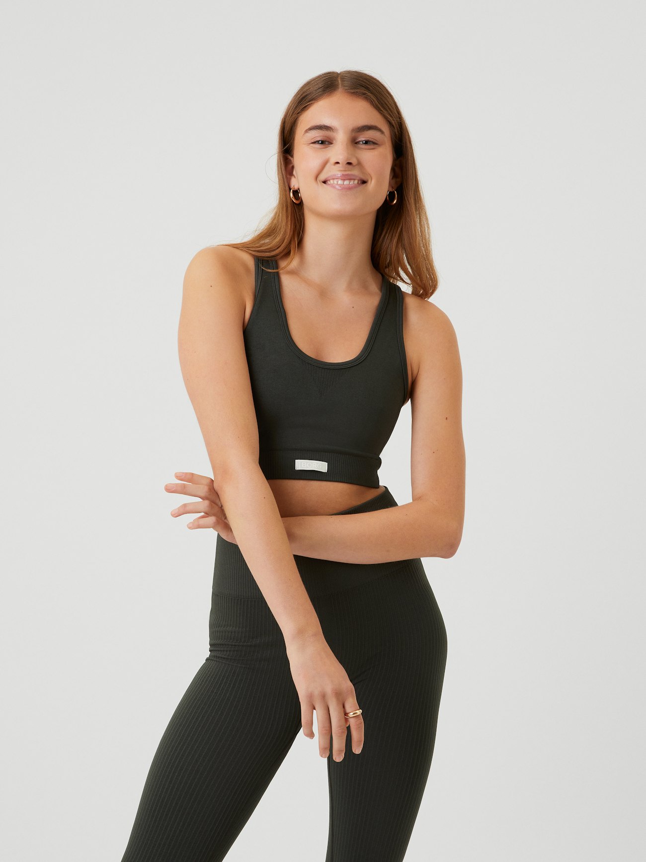 GYMSHARK RIBBED COTTON SEAMLESS TRY ON IT'S GIVING SKIMS