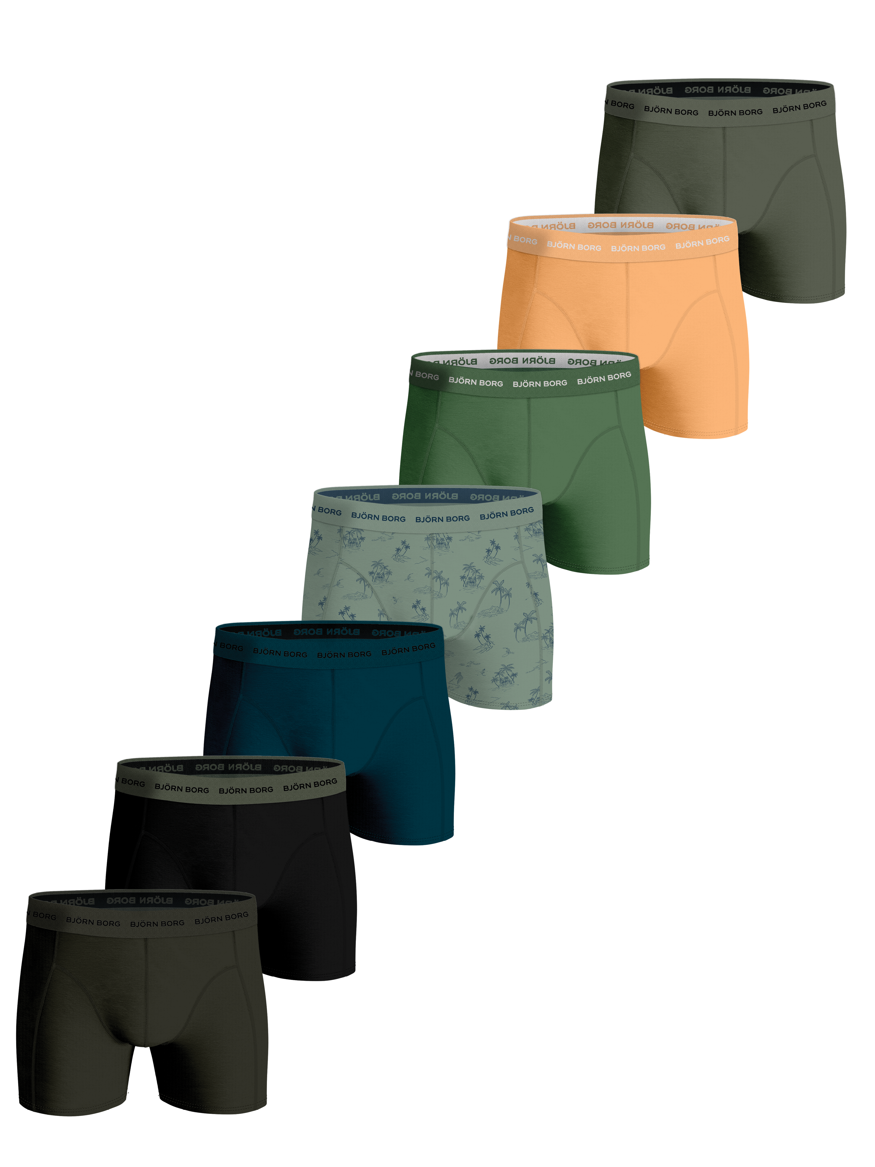 BjornBorg Mens Cotton Stretch Underwear (Multi - 7 Pack)