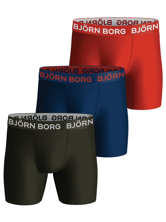 BjornBorg Mens Cotton Stretch Underwear (Mix - 3 Pack)