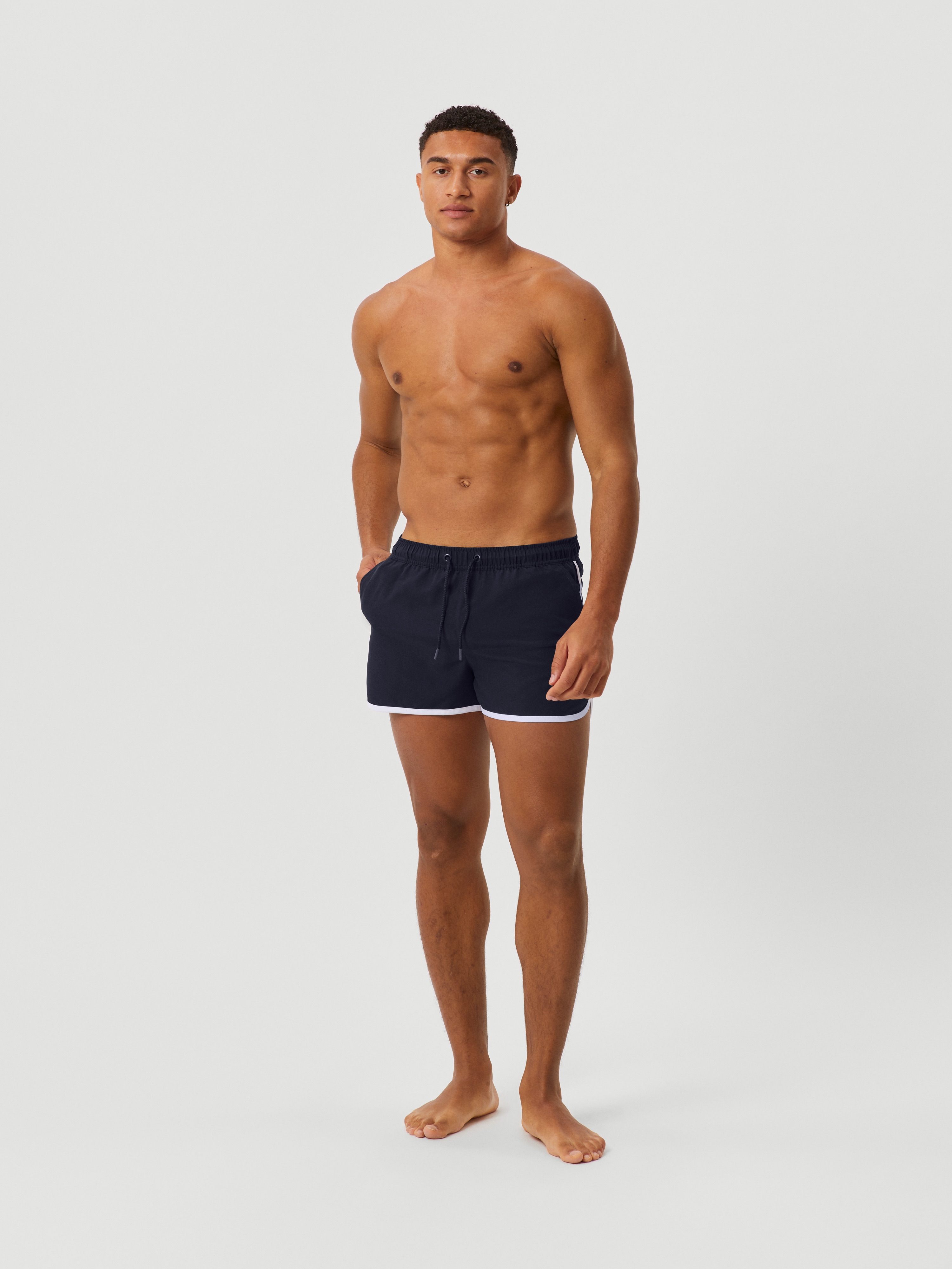 Skinny fit sale swim shorts