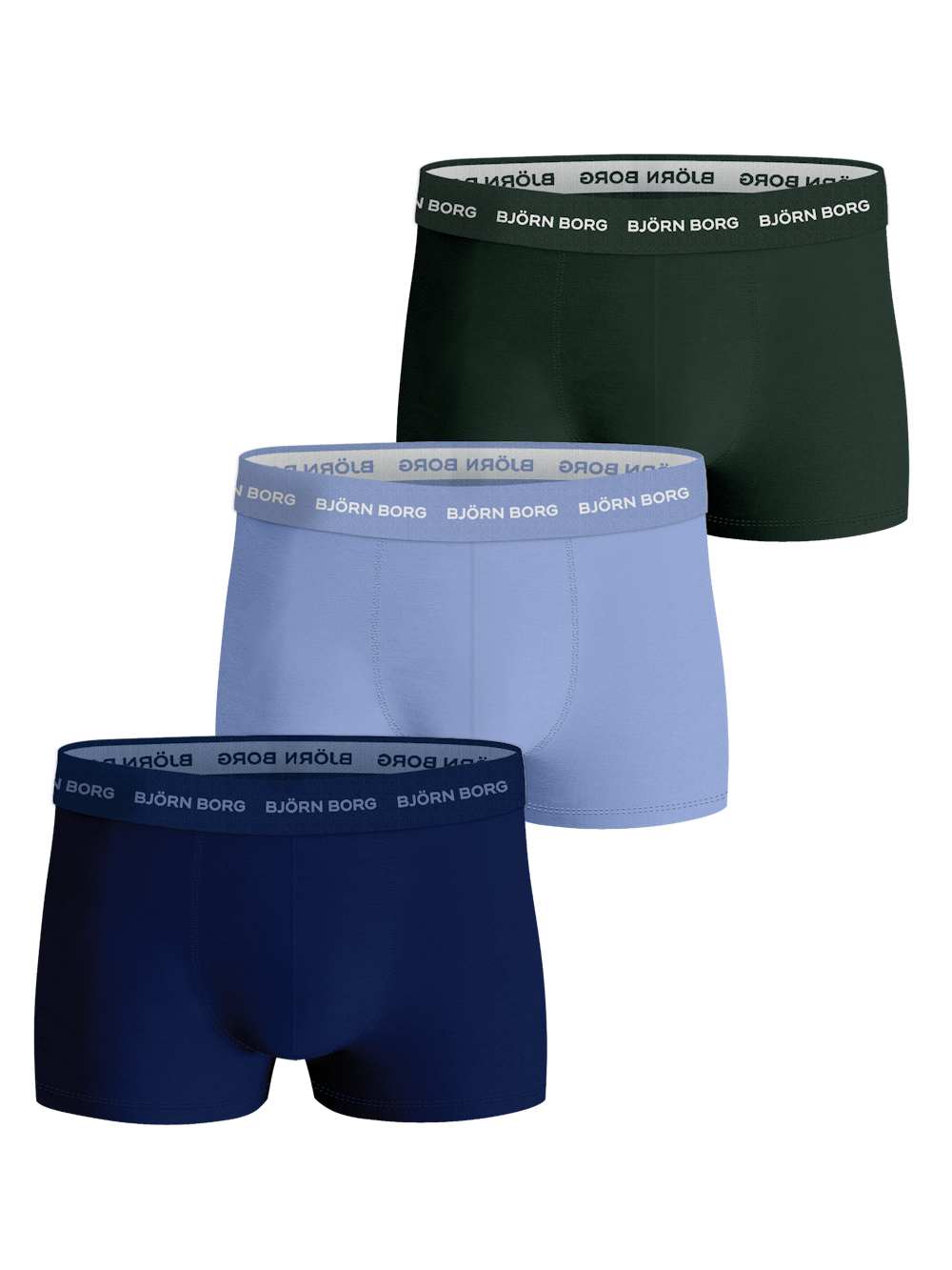 Cotton Stretch Trunk 3-pack - Multi | Björn Borg