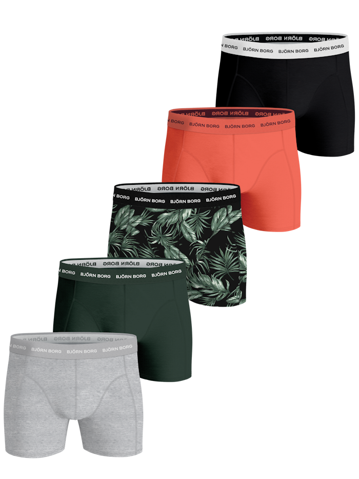 Men's Bjorn Borg Black 5 Pack Underwear Brandedfashion
