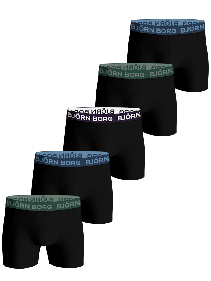 Björn Borg Premium Cotton Stretch Boxer 3p – underwear – shop at Booztlet