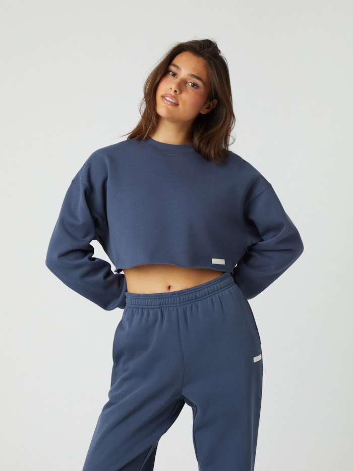 Studio Oversized Cropped Crew