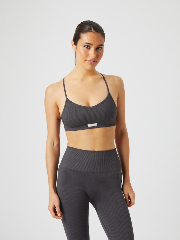 Studio Seamless Ribbed Strap Bra