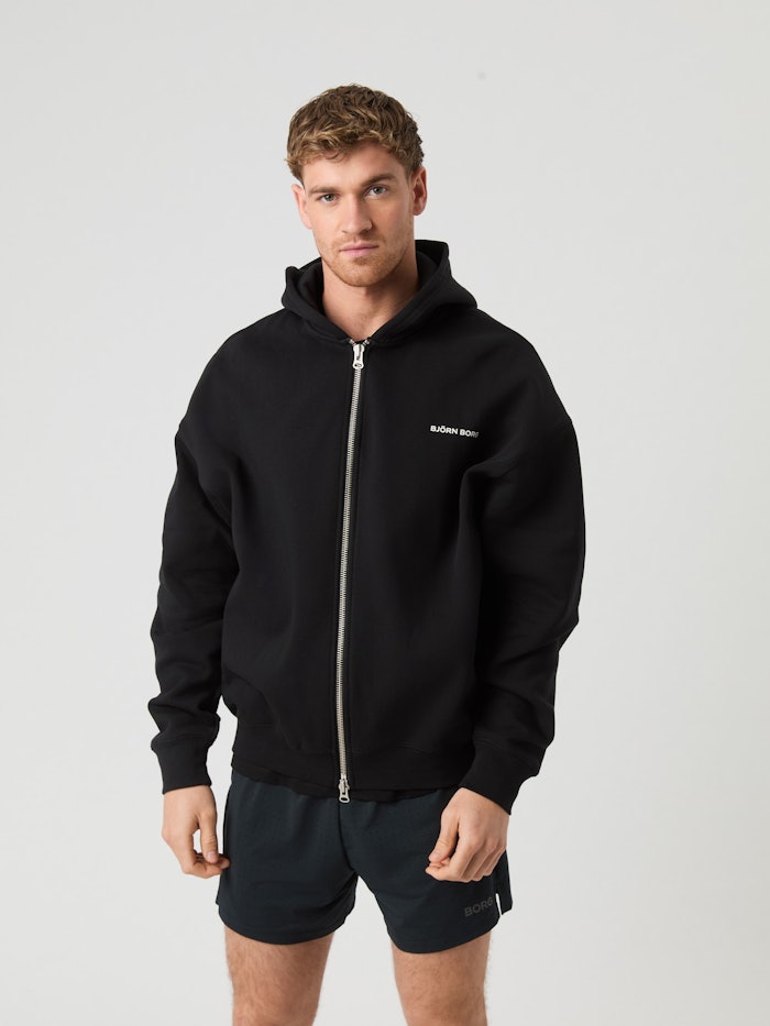 Borg Oversized Zip Hoodie