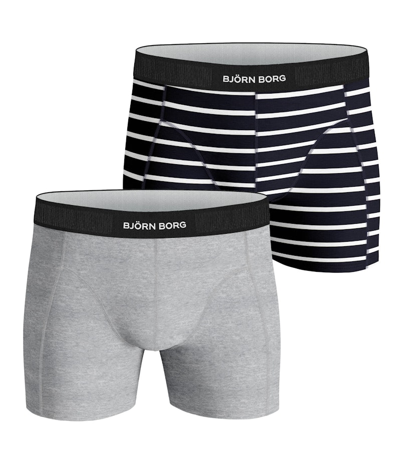 Single Stripe Cotton Shorts 2-pack men | Björn Borg