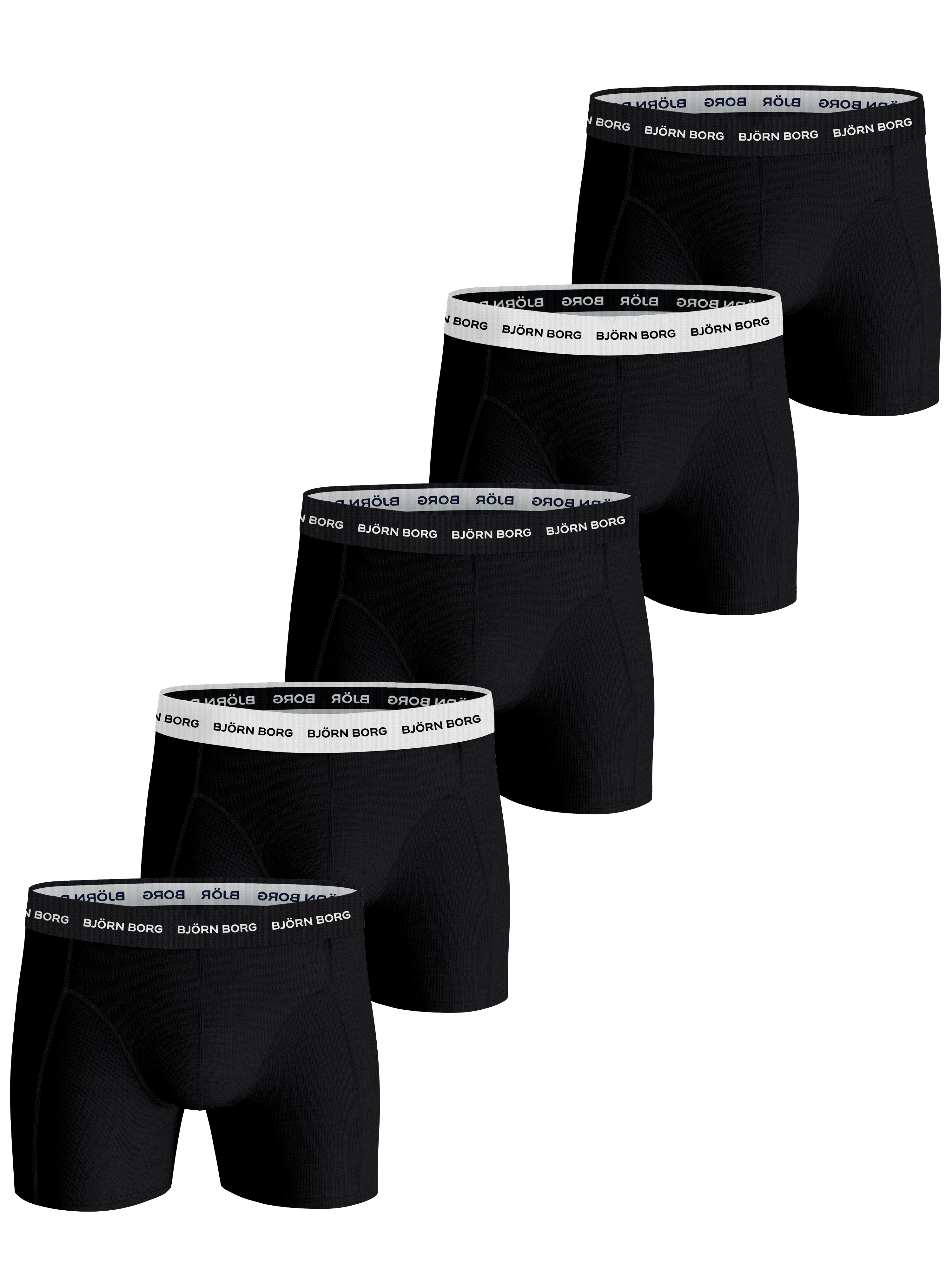 Cotton Stretch Boxer 5-pack - Black